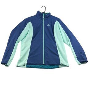 Salomon Jacket Reversible Navy & Teal Women's Size L